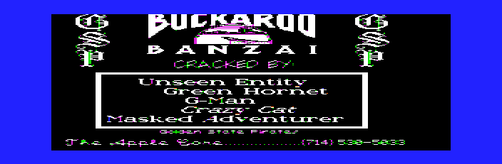 The Adventures of Buckaroo Banzai Title Screen